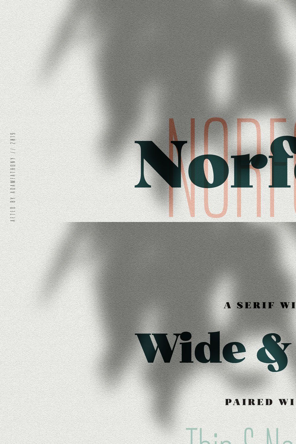 Norfolk - Font Pair Serif & Sans pinterest preview image.