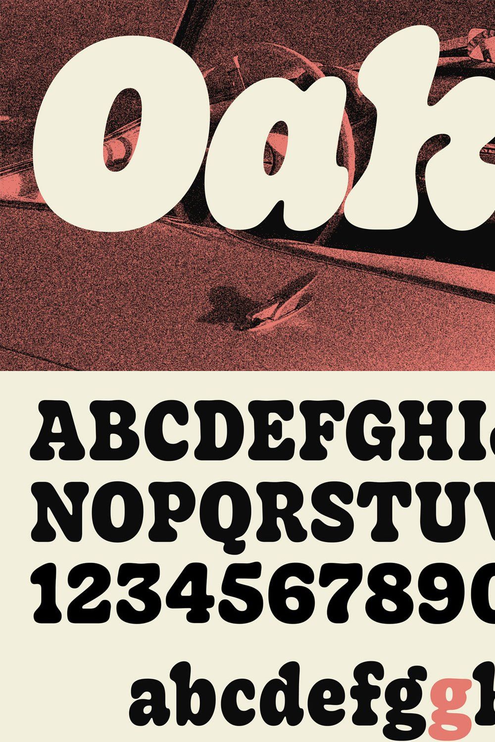 Oakley Typeface pinterest preview image.