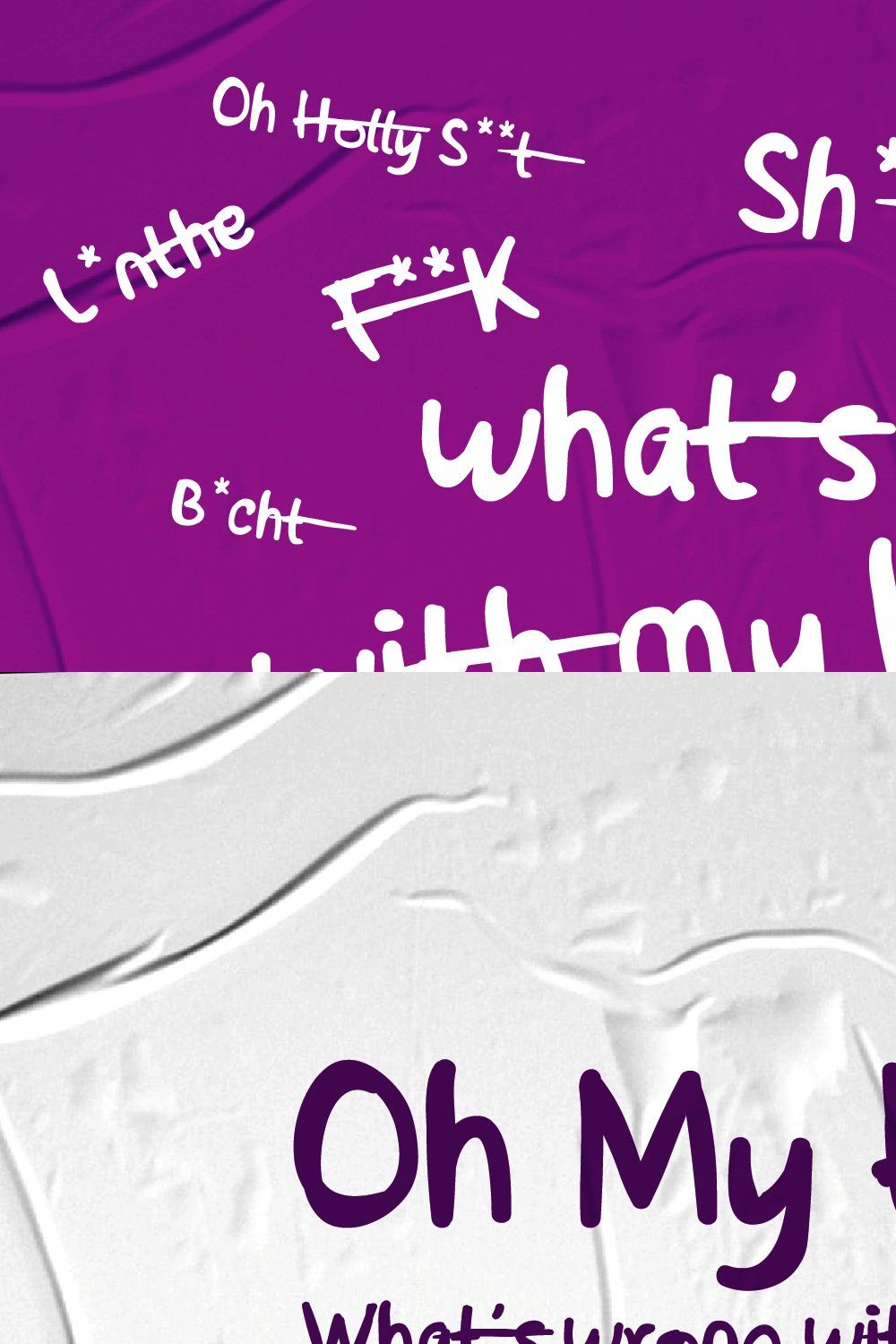 Oh My Hand Scrip Font pinterest preview image.