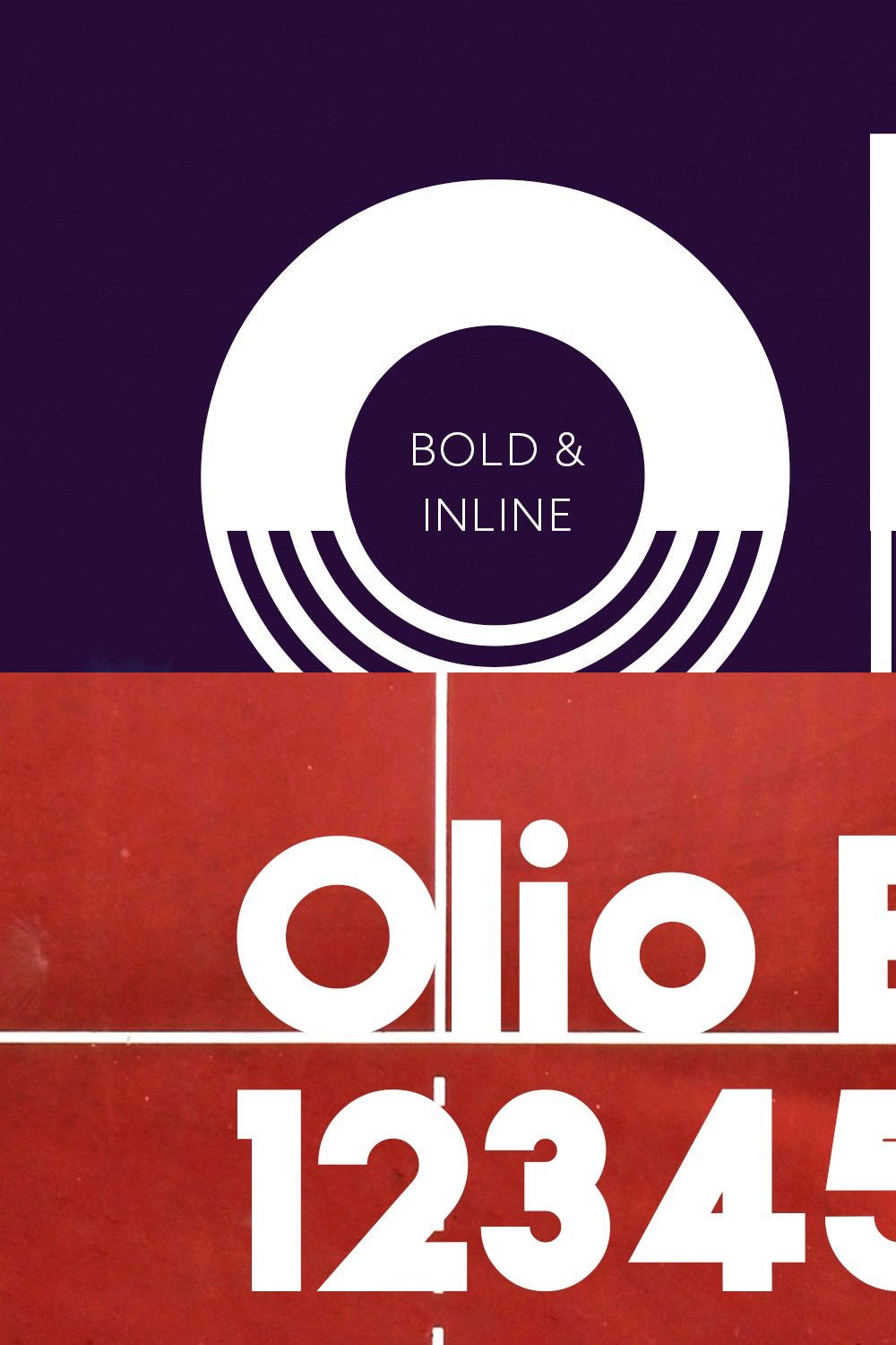 Olio Font Pair pinterest preview image.