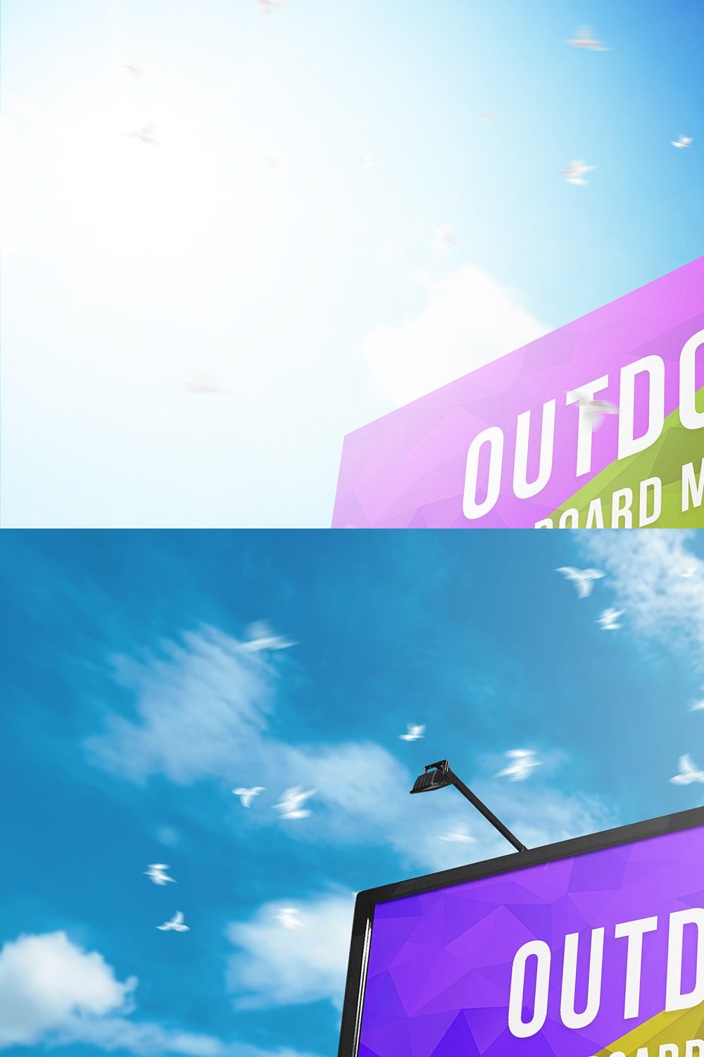 Outdoor Billboard Mockup pinterest preview image.