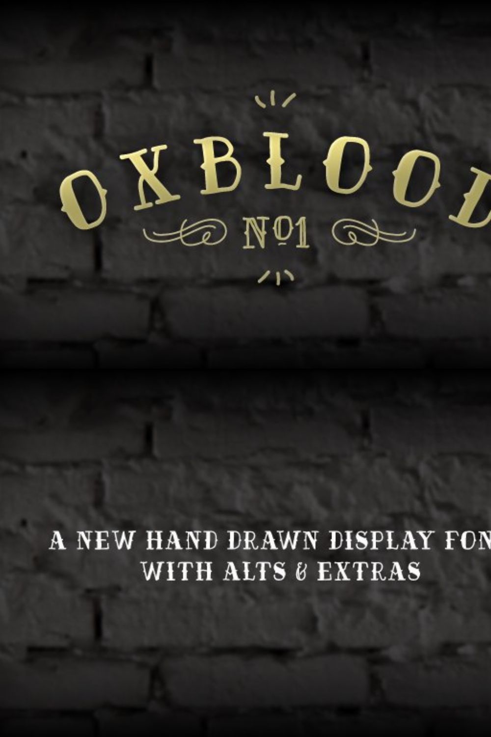 Oxblood No1 Family - Display Font pinterest preview image.