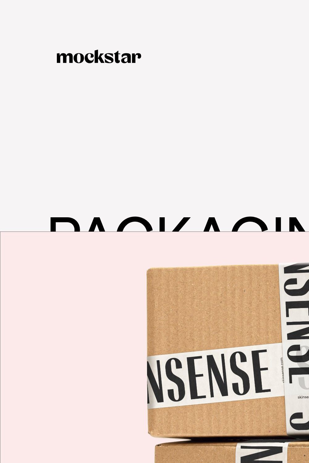 Packaging Tape Mockup Collection pinterest preview image.