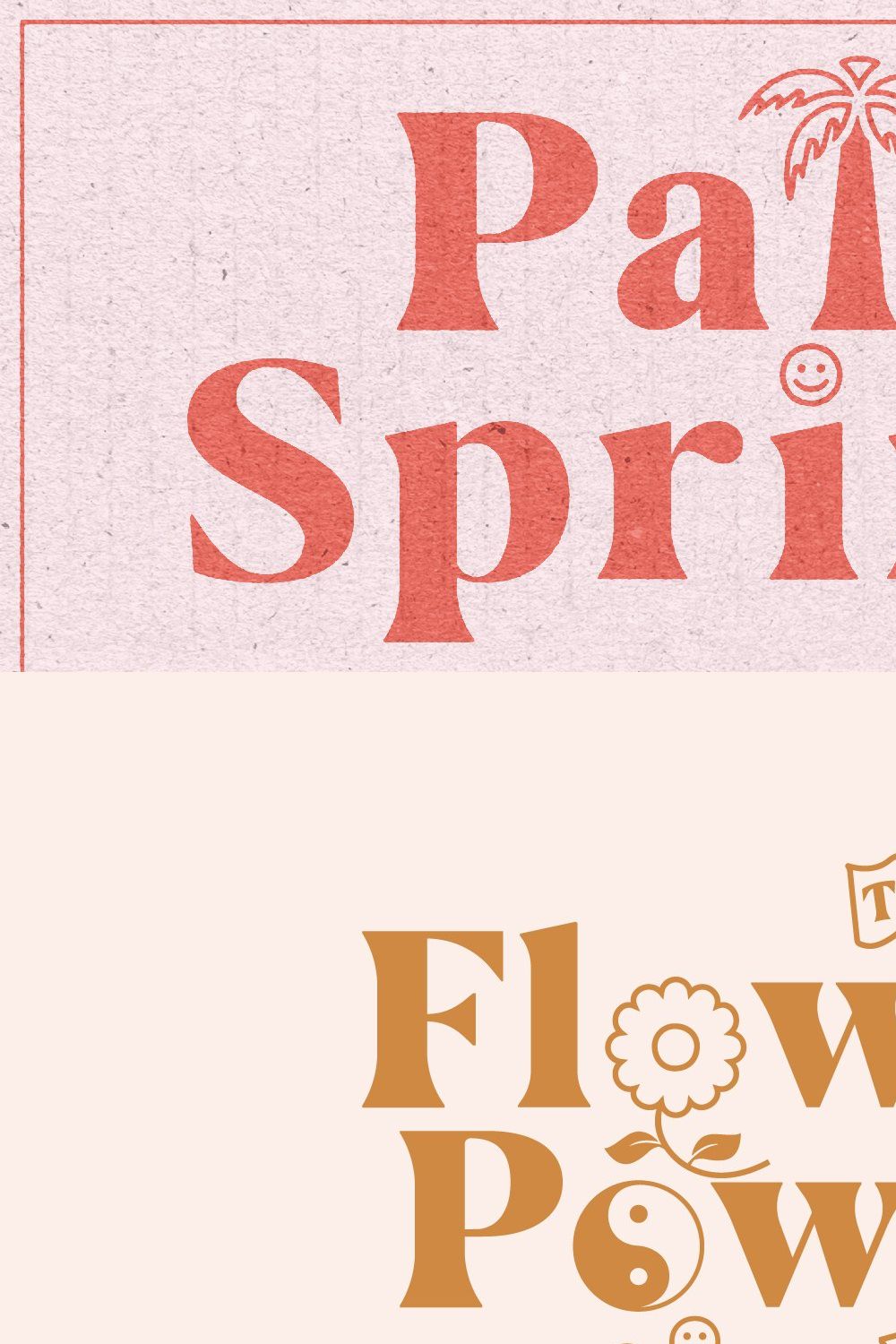 Palm Springs Graphic Font pinterest preview image.