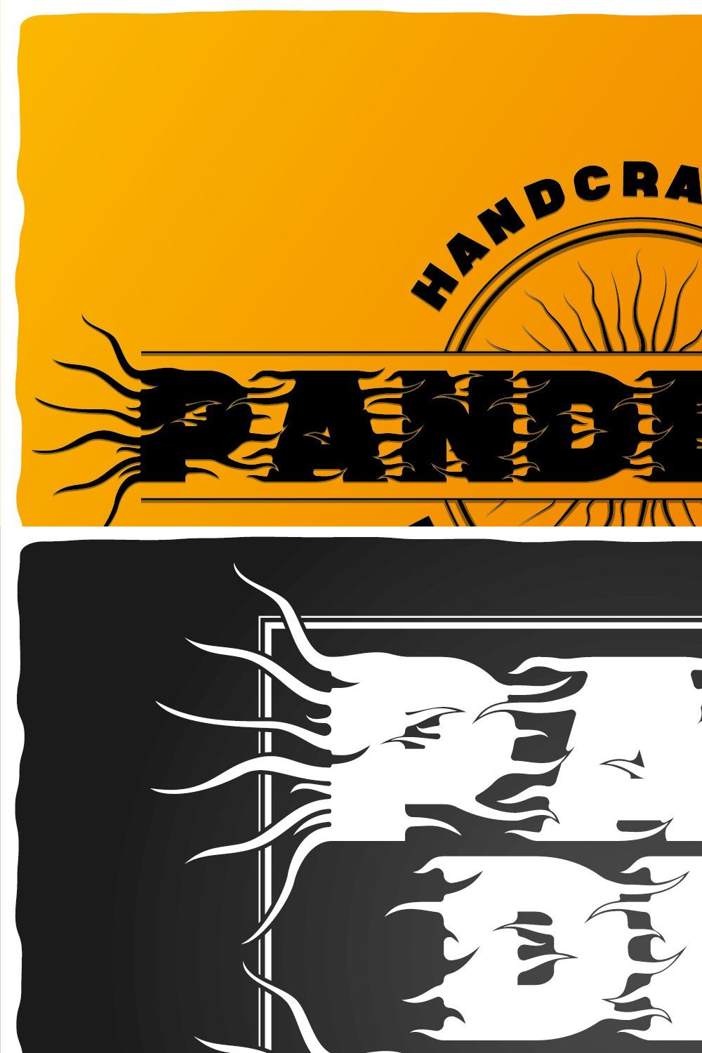 Pandemia typeface pinterest preview image.