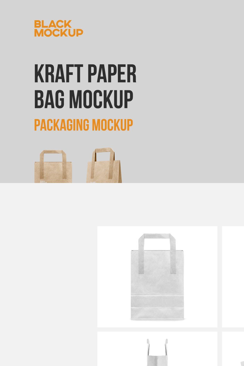 Small Paper Bags Flat Handles Mockup – MasterBundles