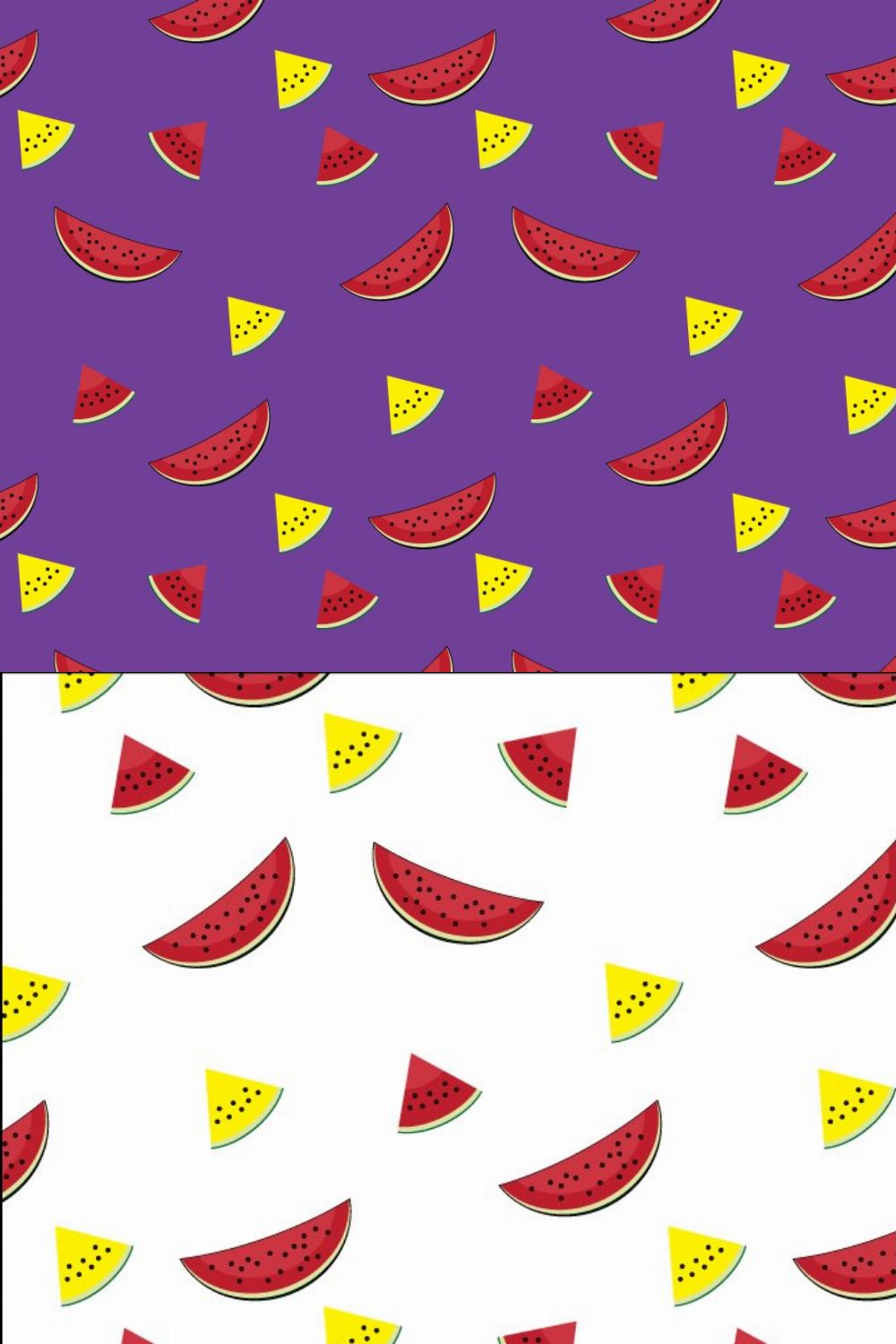 Pattern "Watermelon slices" pinterest preview image.