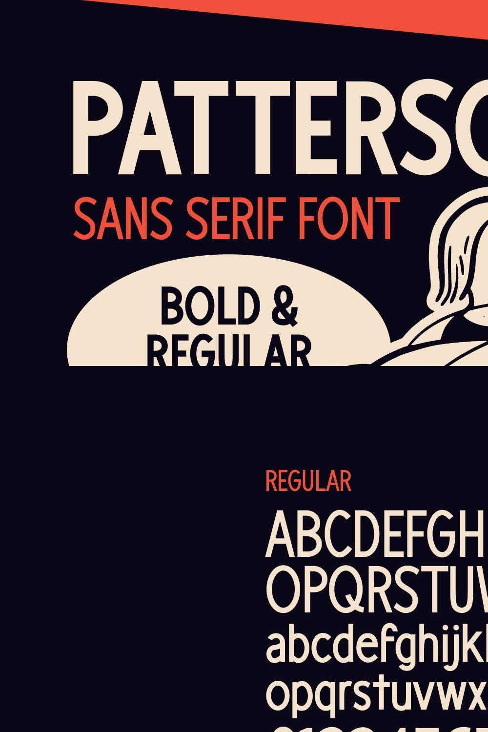 Patterson Display Font pinterest preview image.