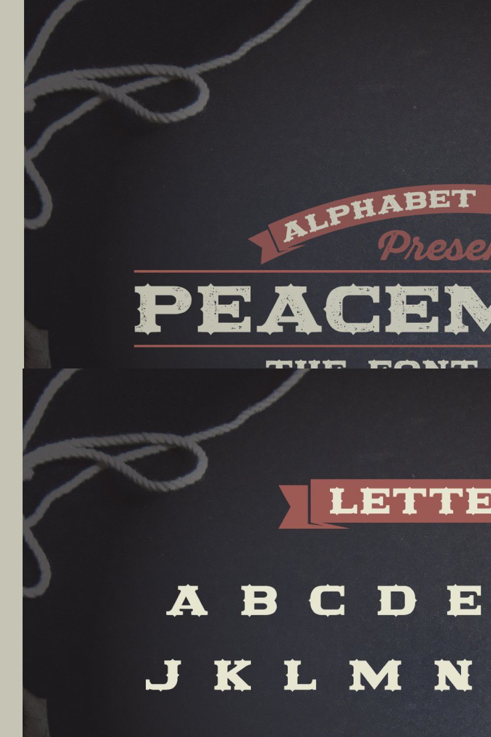 PEACEMAKER FONT SERIES pinterest preview image.