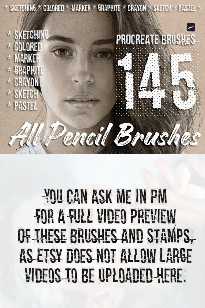 pencil brushes procreate brushes MasterBundles