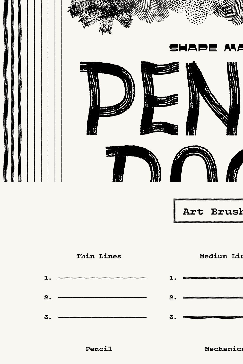 Pencil Pack pinterest preview image.