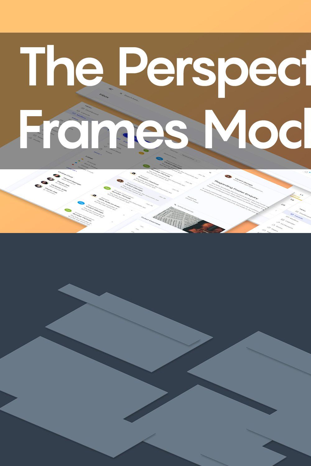 Perspective Frames Mockup 2.0 pinterest preview image.