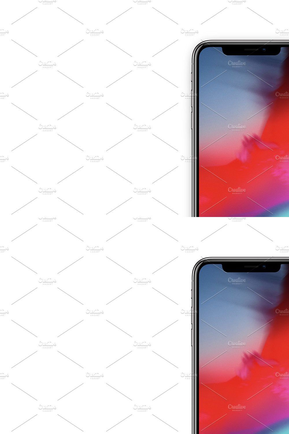 Phone X 2018 Mockup pinterest preview image.