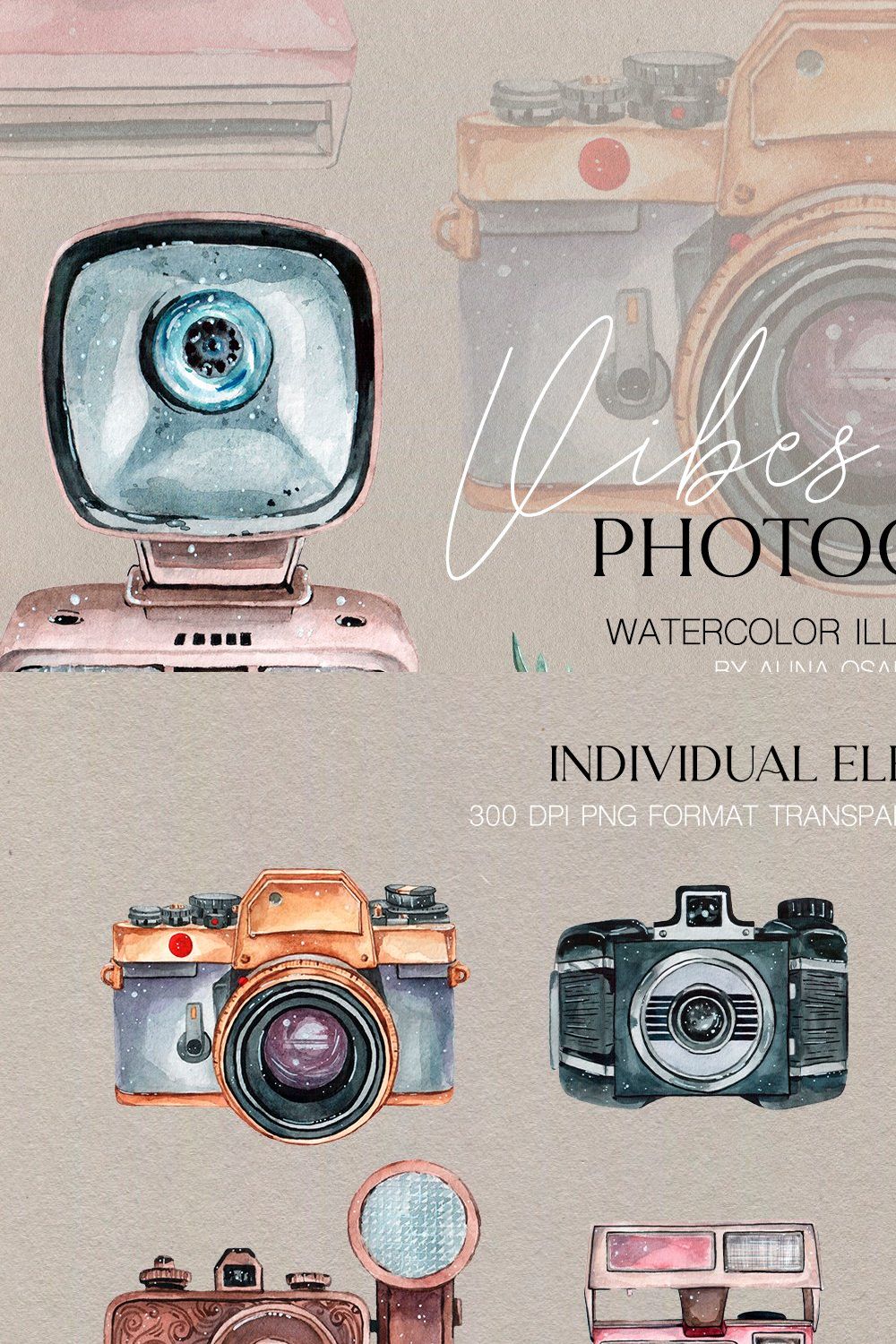 Photography Vibes / vintage cameras pinterest preview image.