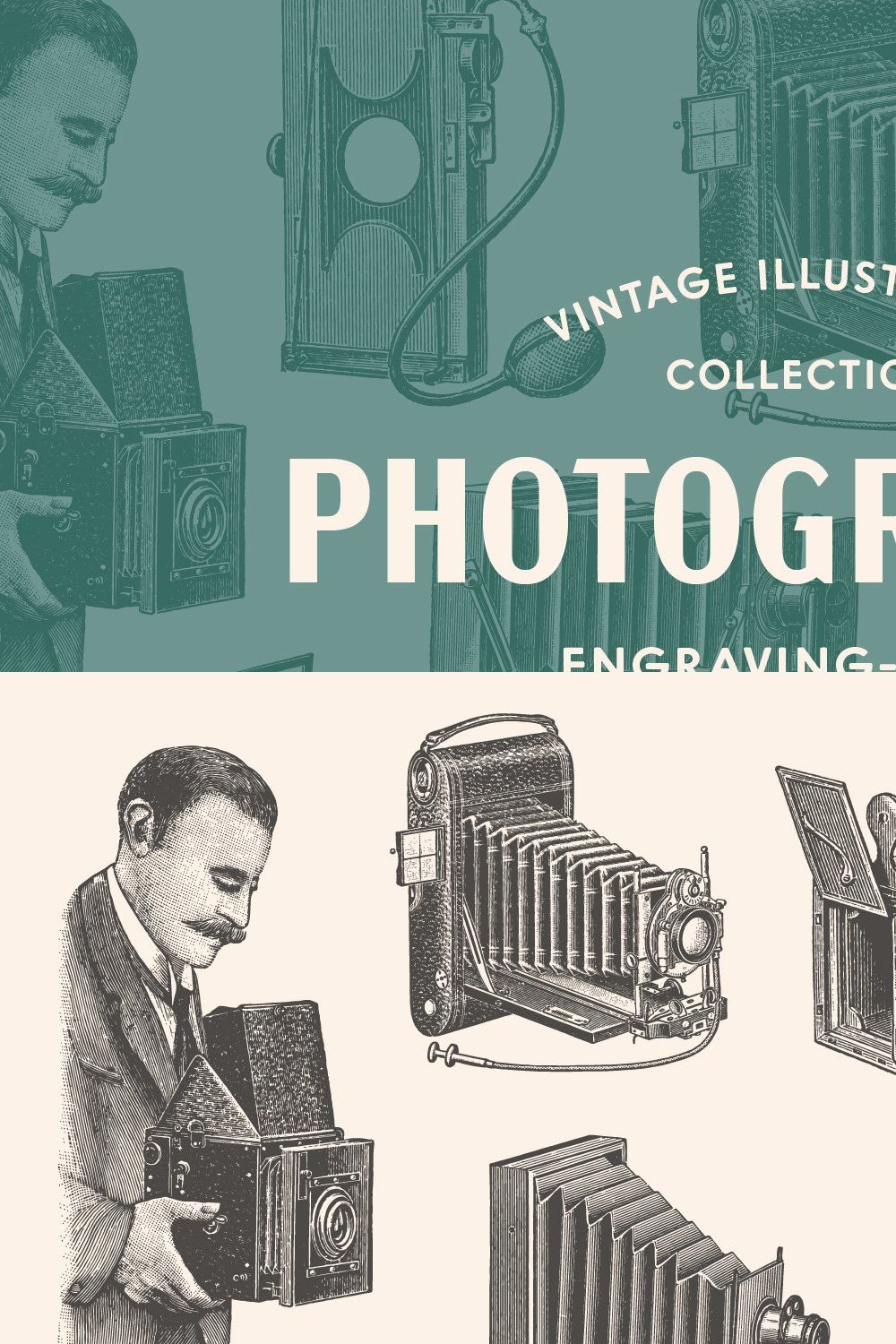 Photography - Vintage Illustrations pinterest preview image.