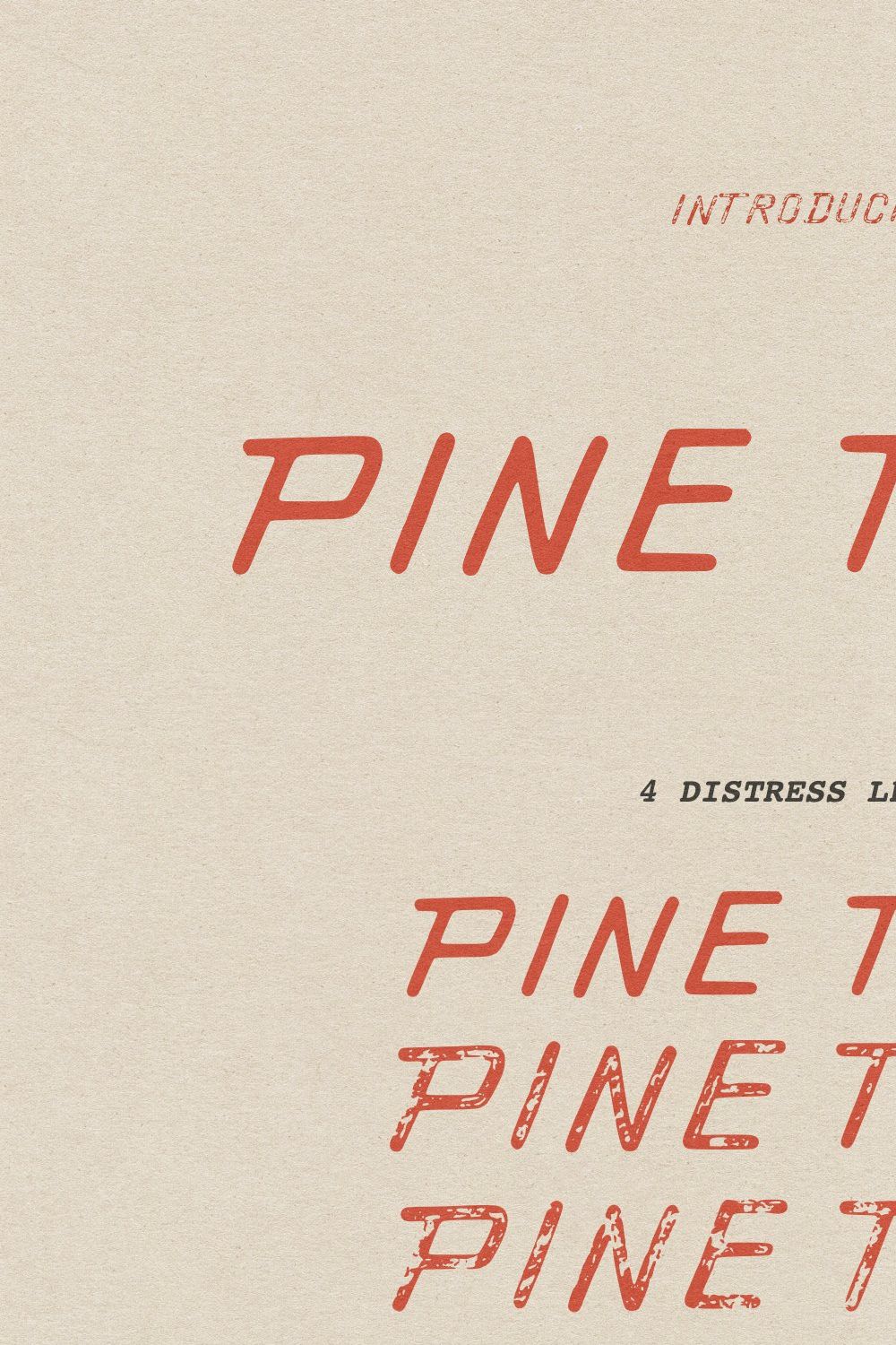 Pine Trail | Vintage Inspired Font pinterest preview image.