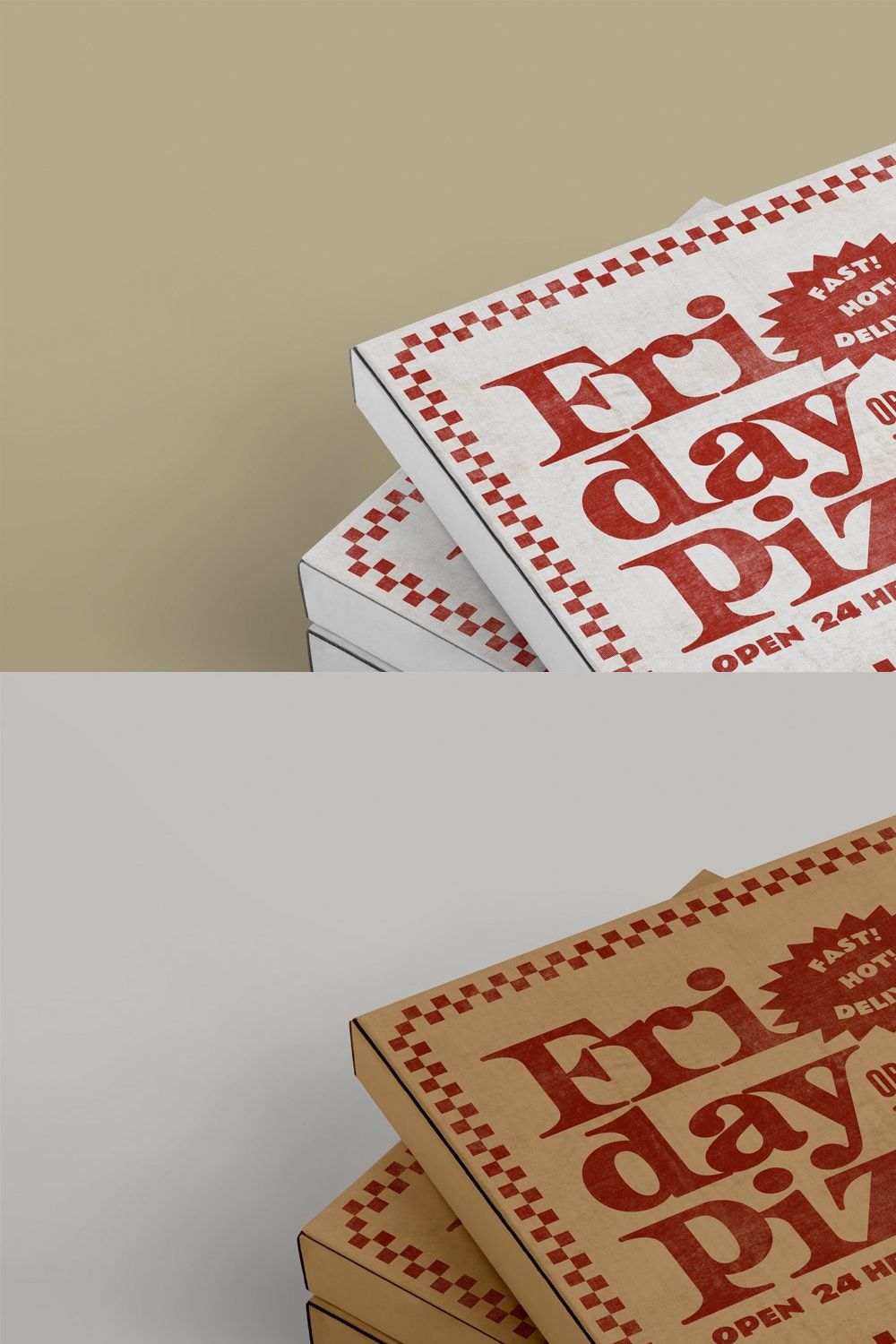 Pizza Box Mockup pinterest preview image.