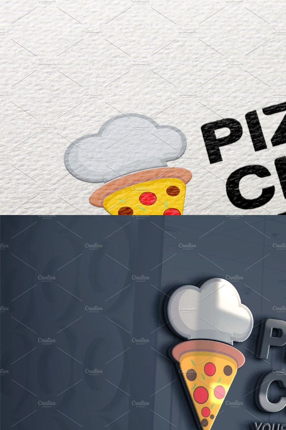 Pizza Chef Logo pinterest preview image.