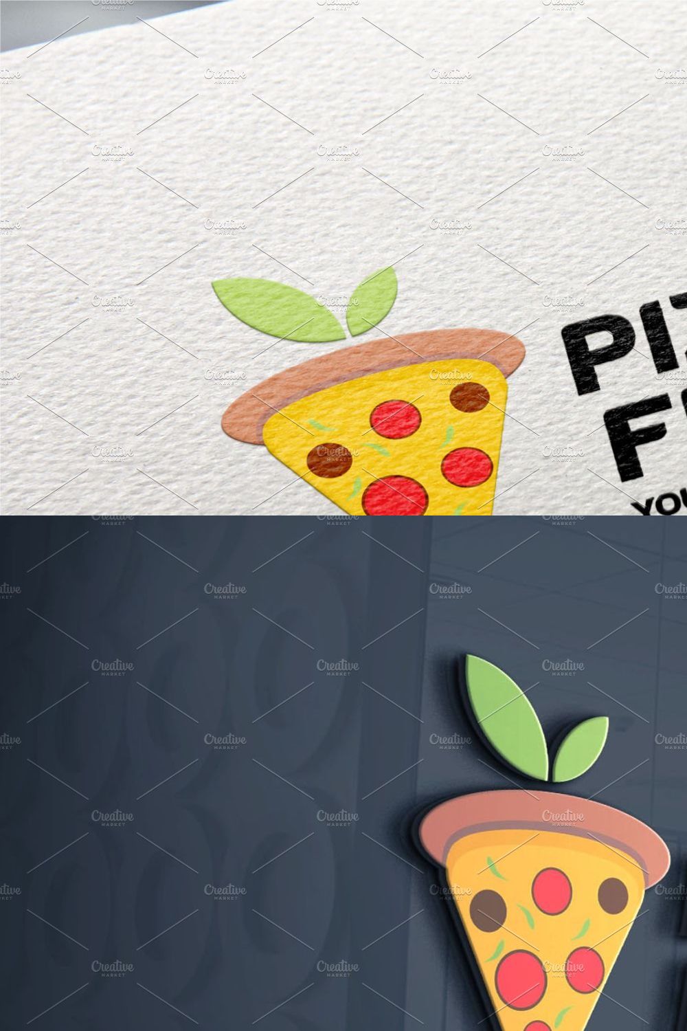 Pizza Fruit Logo pinterest preview image.