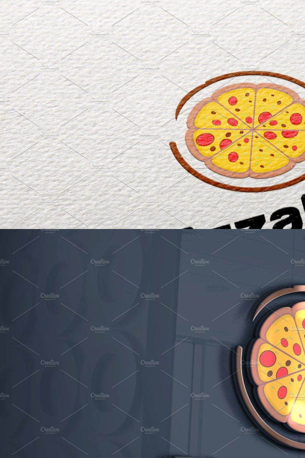 Pizza Logo pinterest preview image.