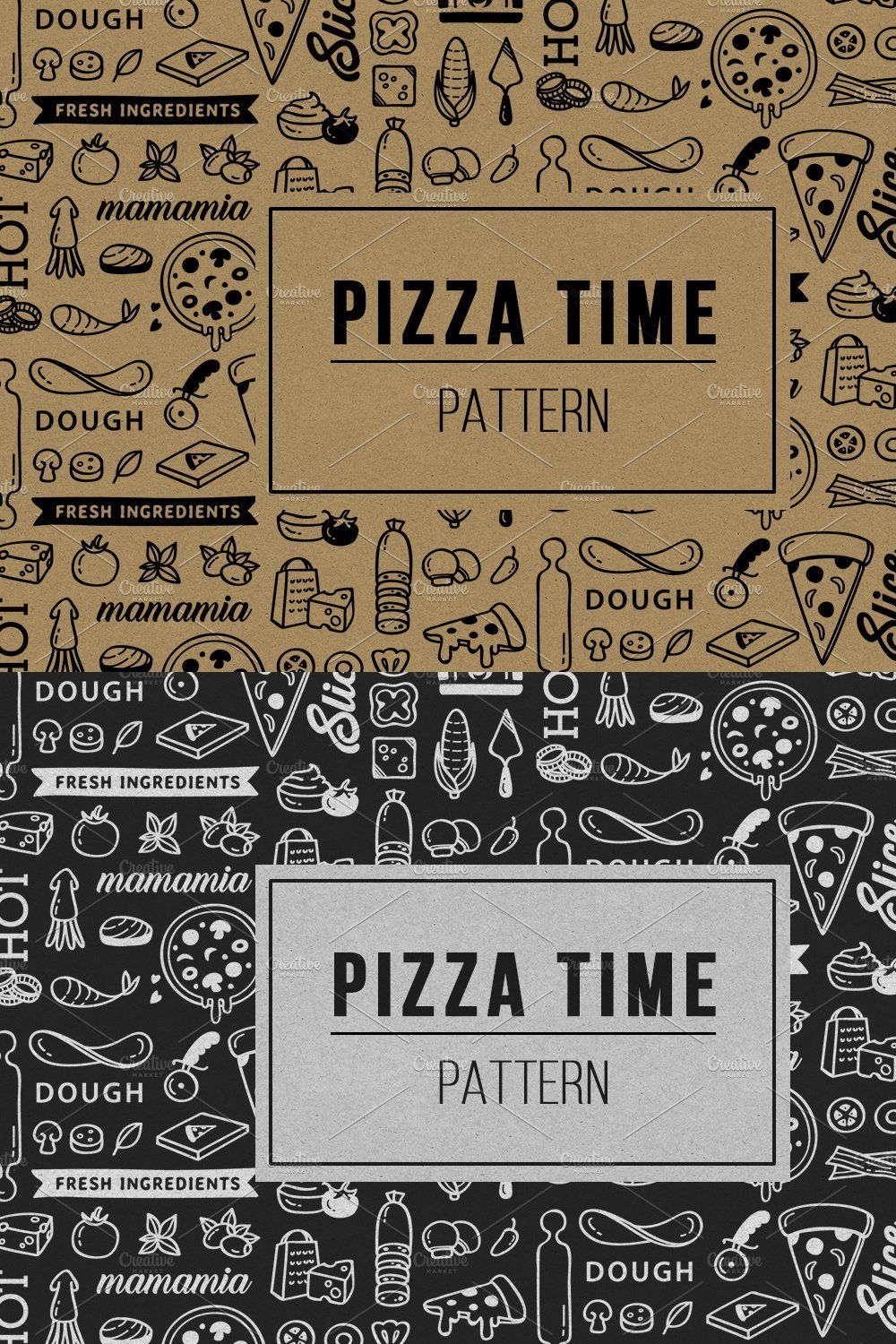 Pizza Pattern pinterest preview image.