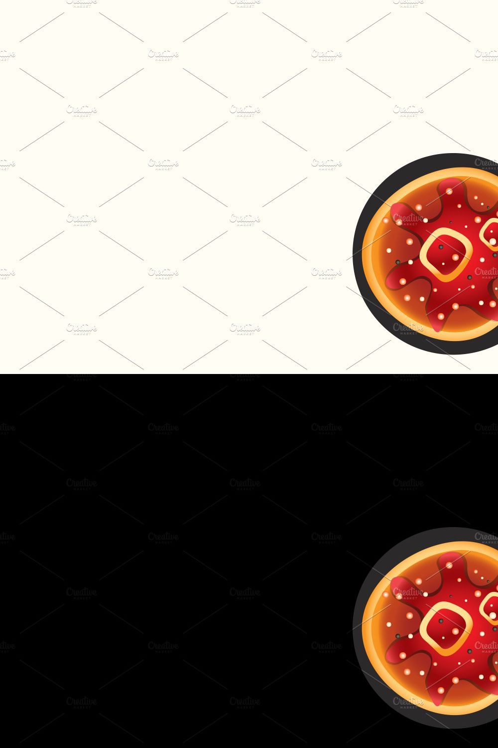 Pizza shop Logo pinterest preview image.
