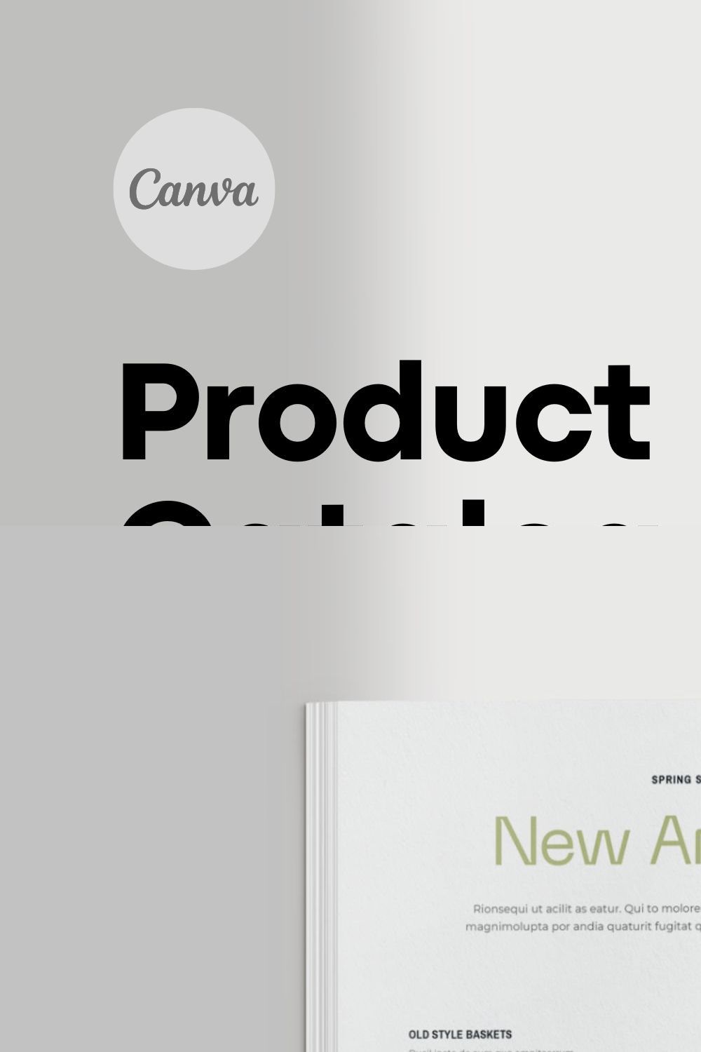 Product Catalog - Canva pinterest preview image.
