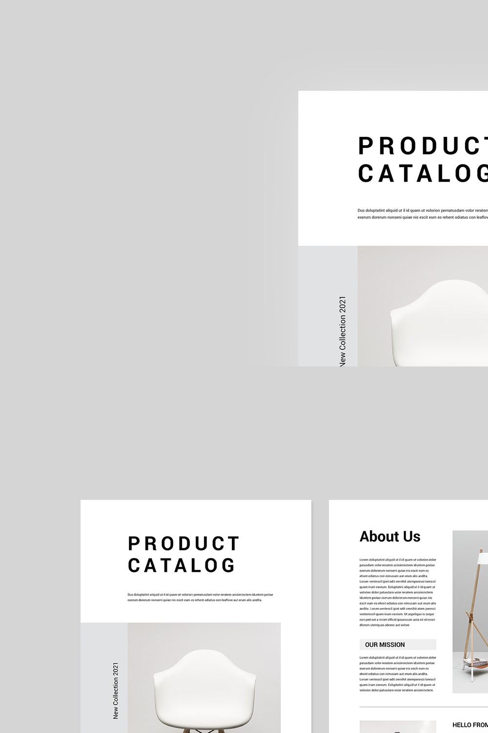 Product Catalog | MS Word & Indesign pinterest preview image.