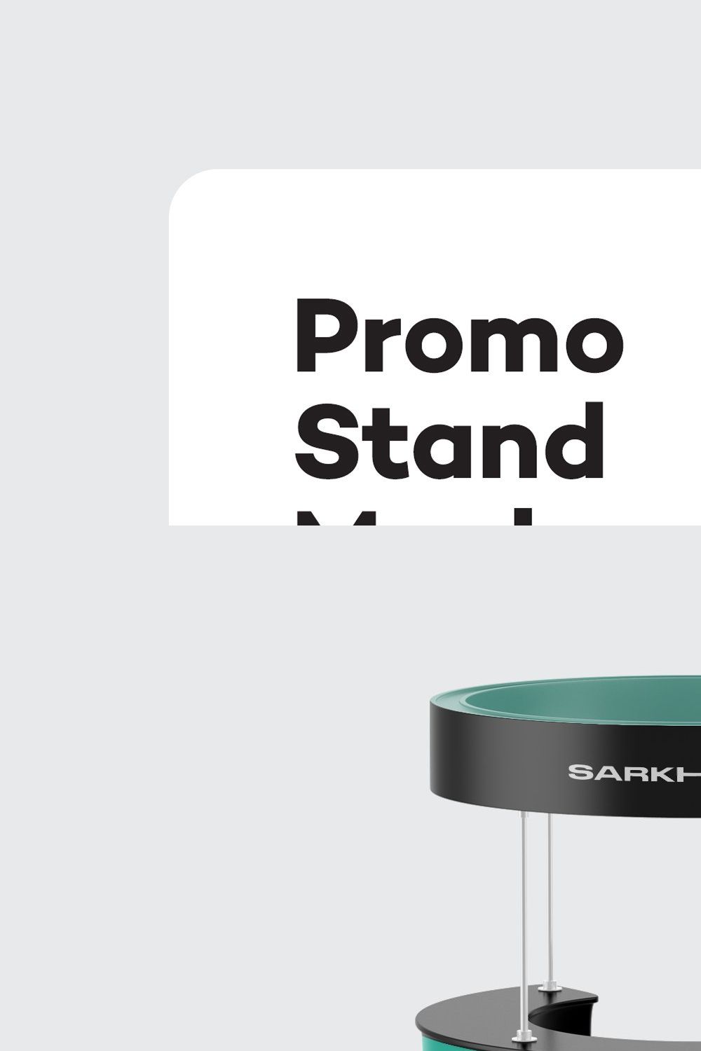 Promo Stand Mockup pinterest preview image.