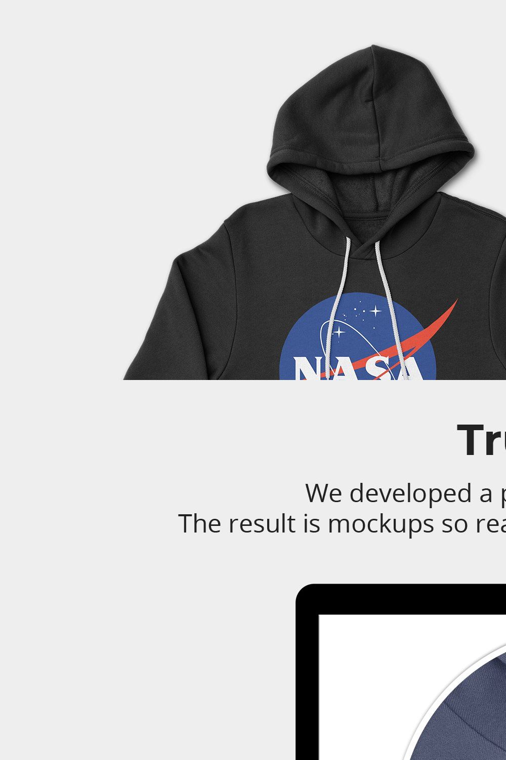 Pullover Hoodie Sweatshirt Mockups pinterest preview image.