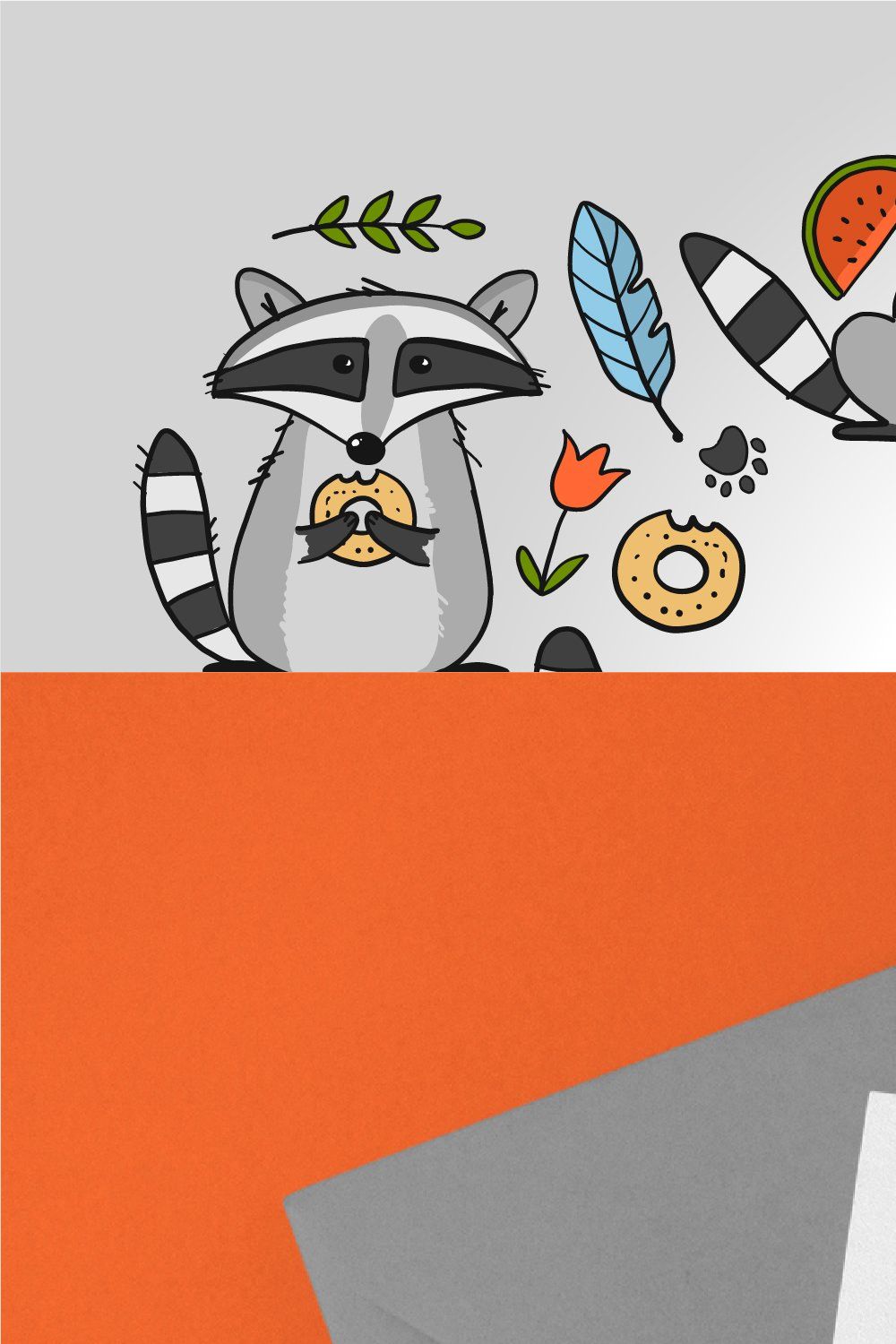 Racoons Family. Funny Characters pinterest preview image.