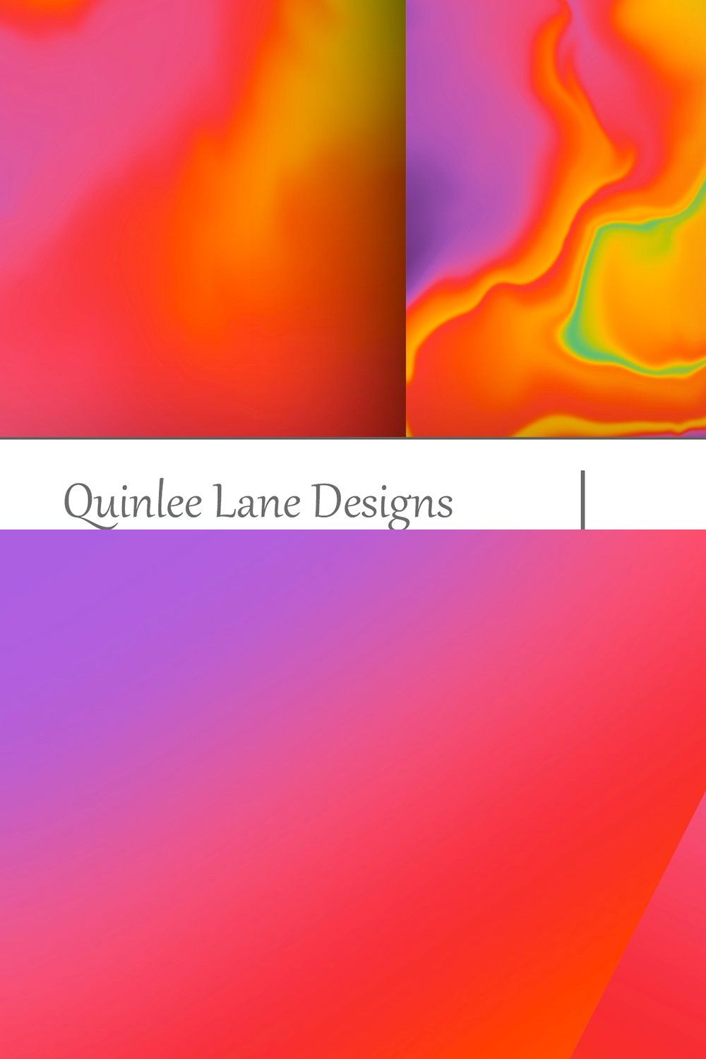 Rainbow Gradient Digital Textures pinterest preview image.