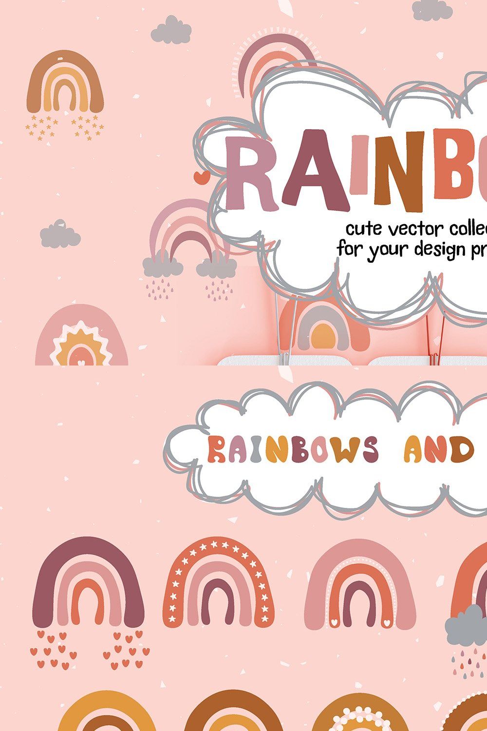 Rainbows pinterest preview image.