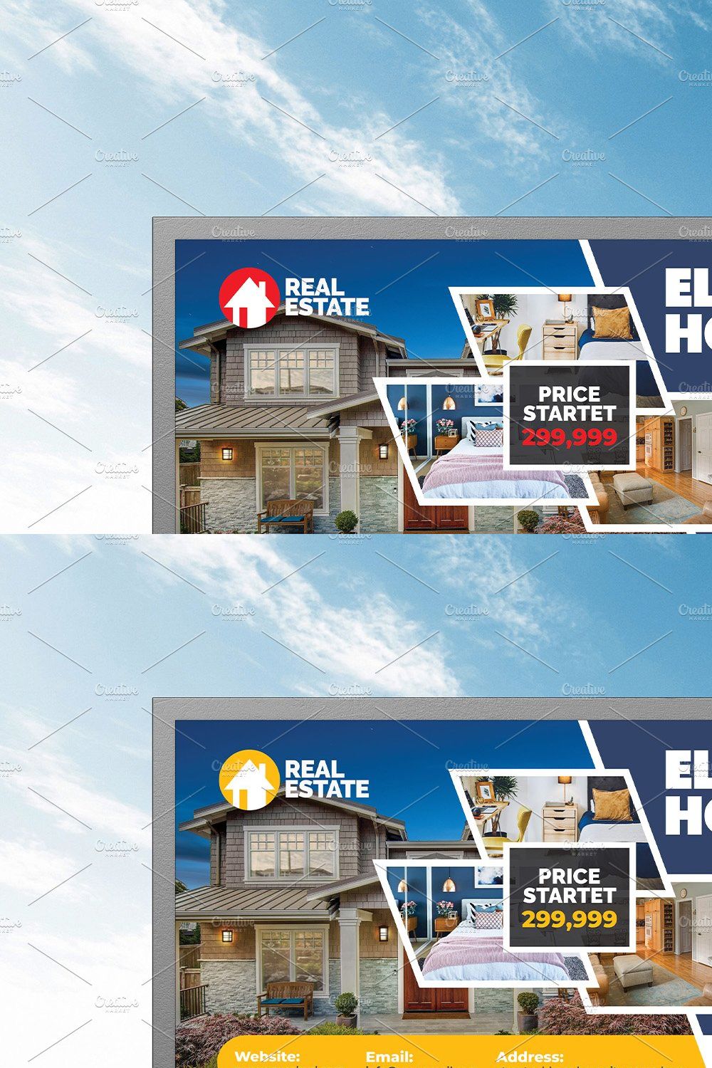 Real Estate Billboard pinterest preview image.