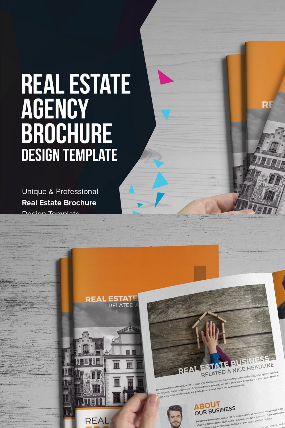 Real Estate Brochure v2 pinterest preview image.