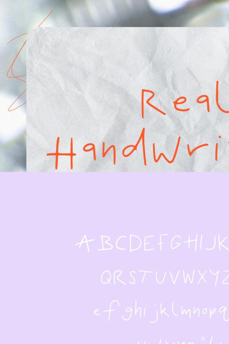 Real Handwriting | Font – MasterBundles