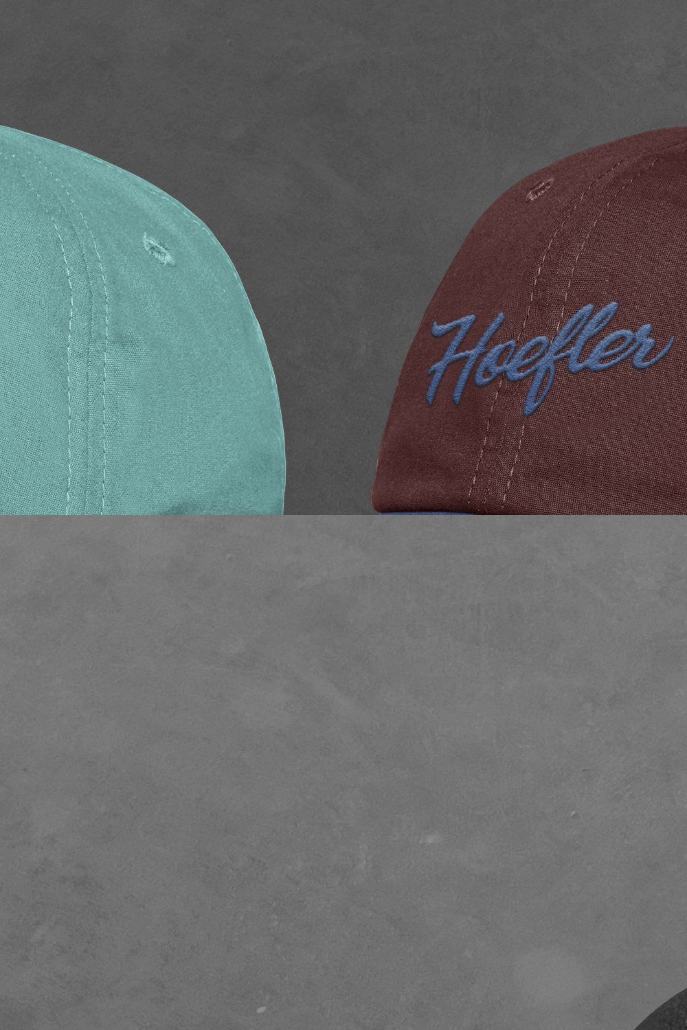 Realistic Polo Cap Mockup pinterest preview image.