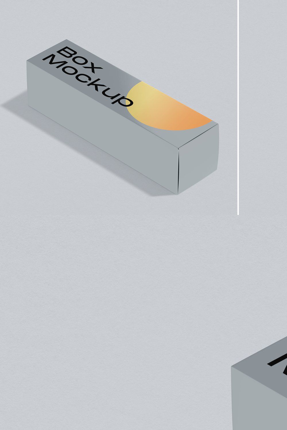 Rectangle Box Mockup pinterest preview image.