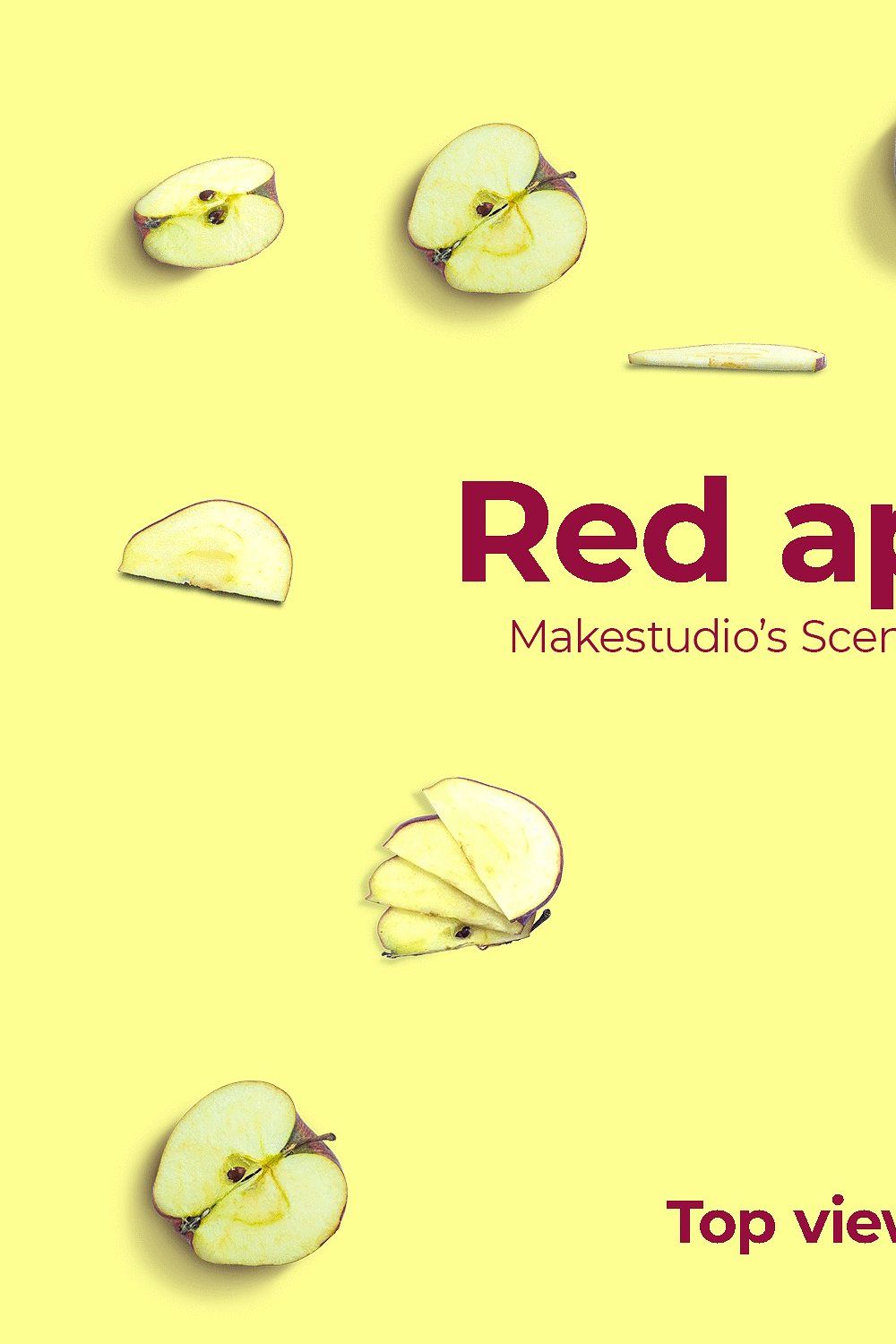 Red apple - Scene creator pinterest preview image.