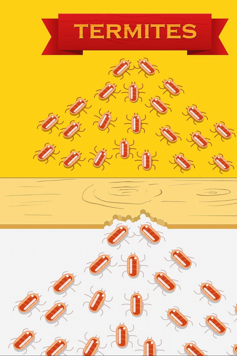 Red colony of termites pinterest preview image.