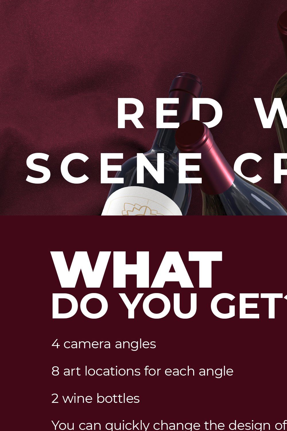 Red Wine Scene Creator pinterest preview image.