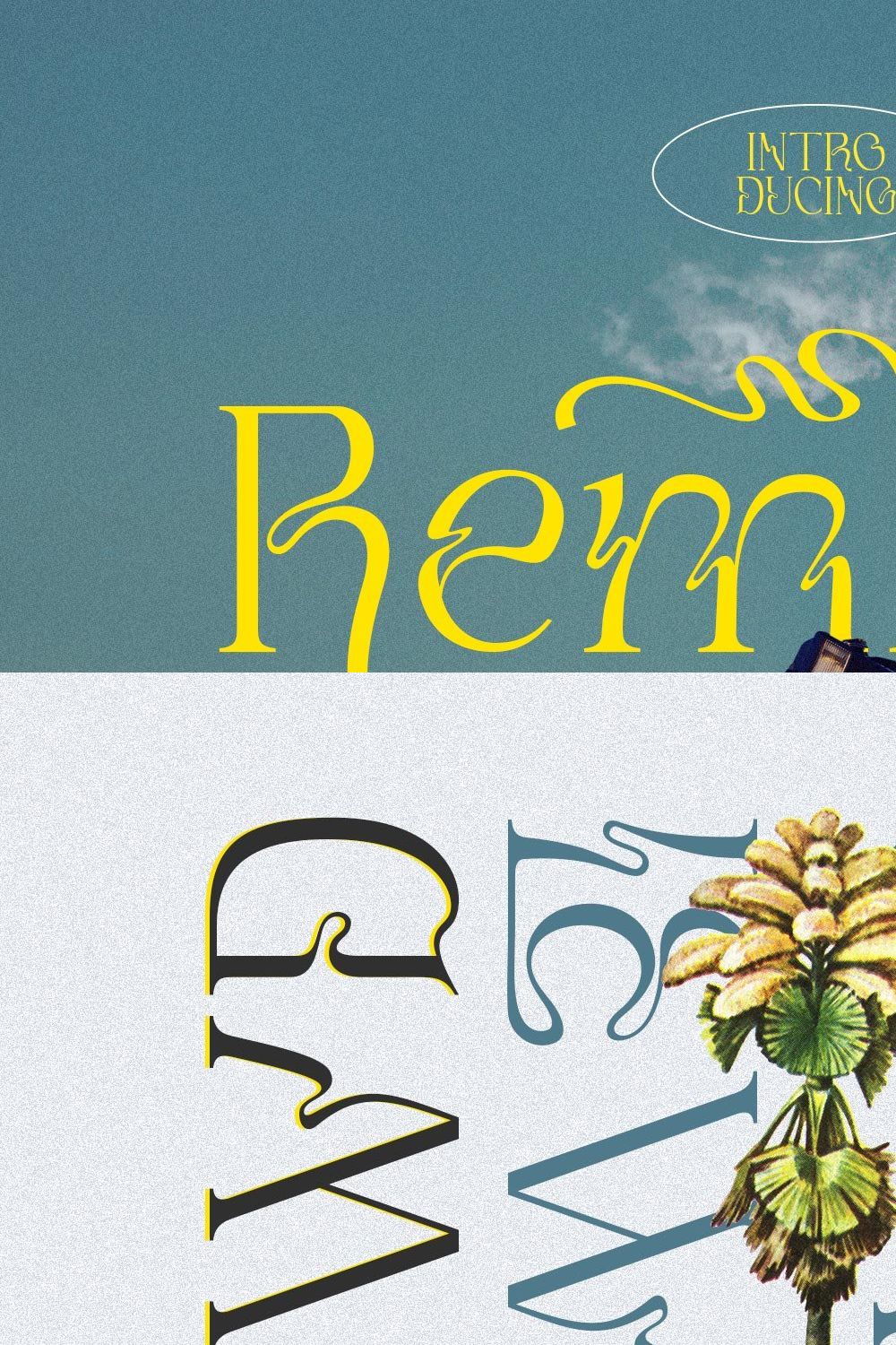 Remboy Typeface pinterest preview image.