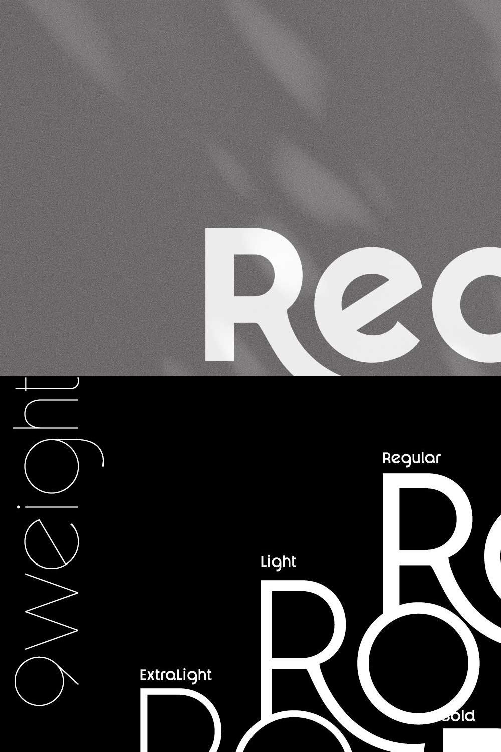 Reost - Stylish Modern Font Family pinterest preview image.