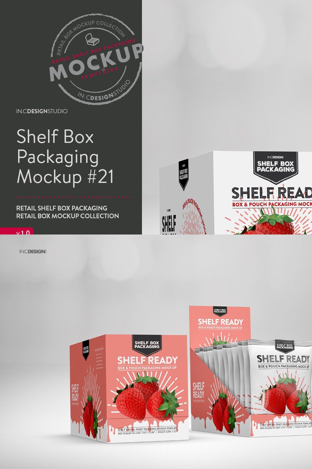 Retail Shelf Box 21 Packaging Mockup pinterest preview image.