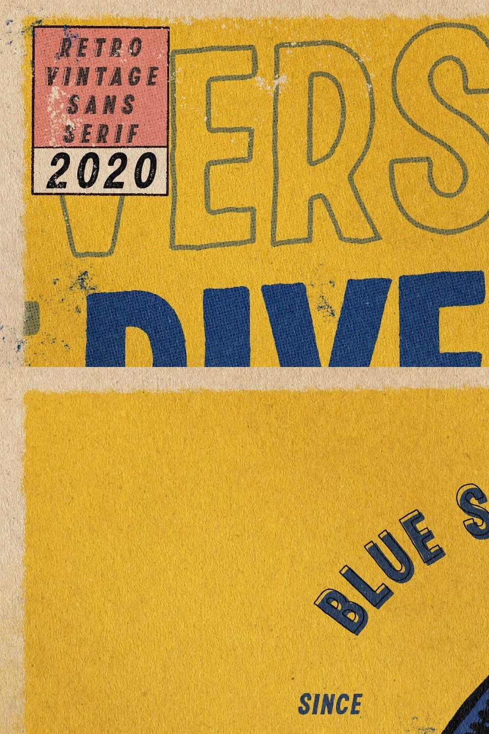 RIVERSIDE | Retro Sans Serif pinterest preview image.