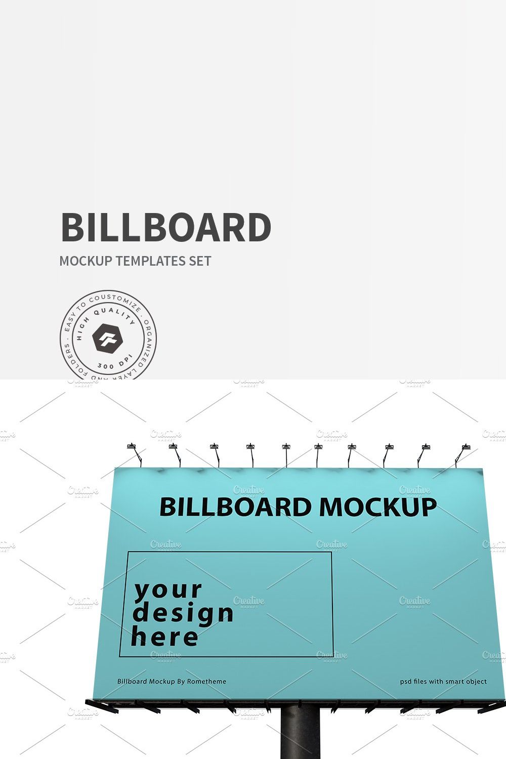 Road Billboard - Mockup vol.02 pinterest preview image.