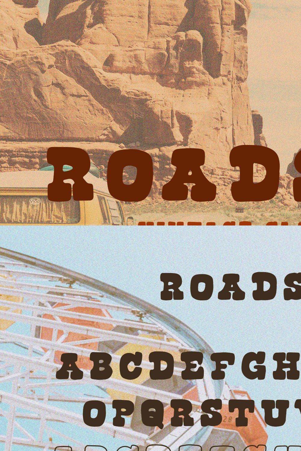 Roadside | Vintage Slab Serif pinterest preview image.