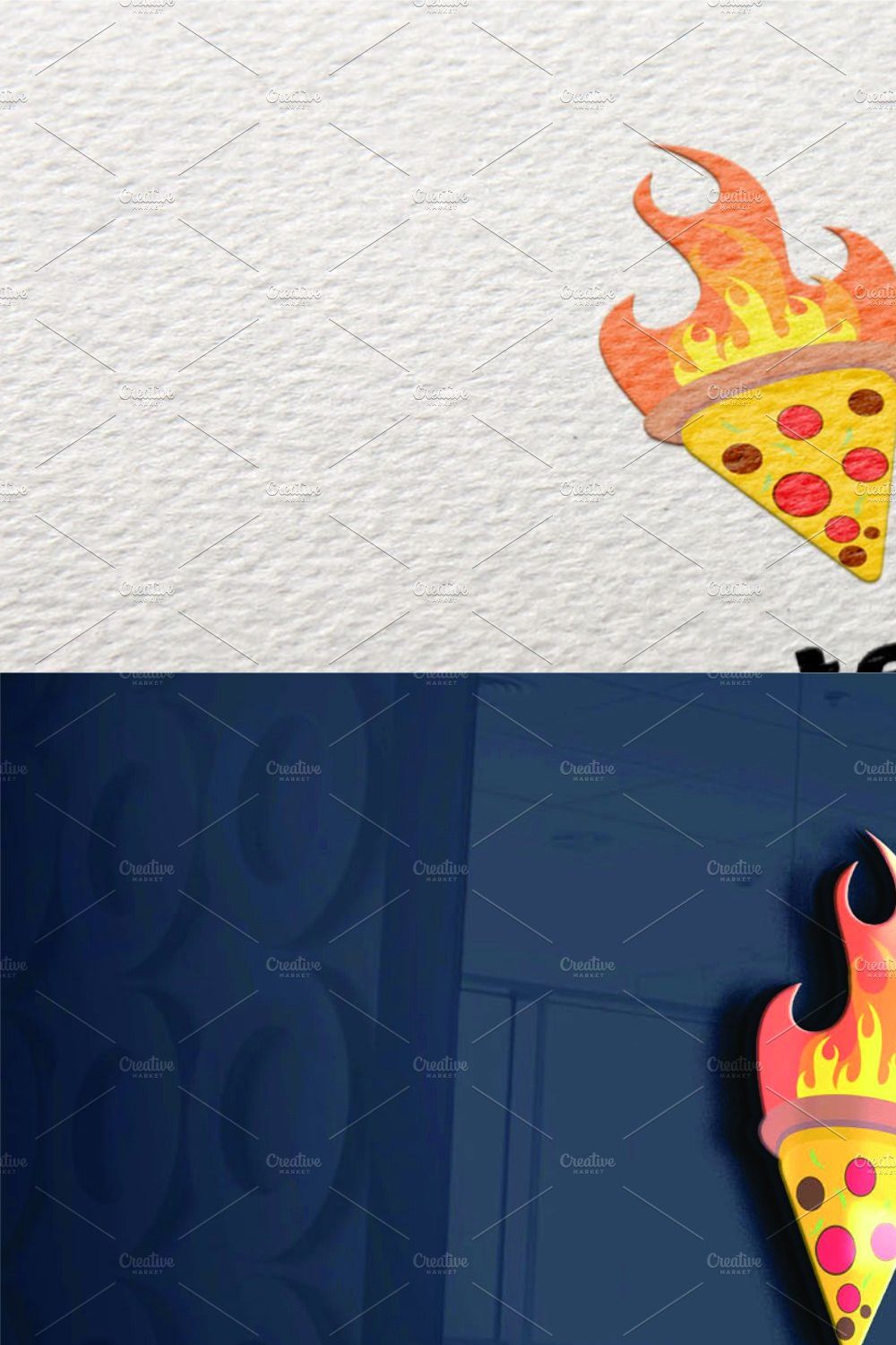 Roasted Pizza Logo pinterest preview image.