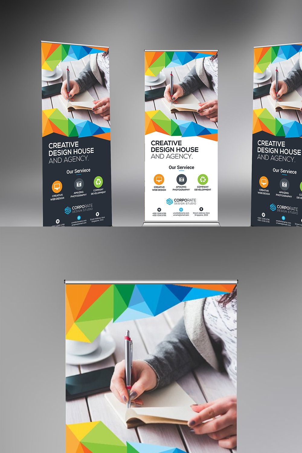 Roll-Up Banner pinterest preview image.