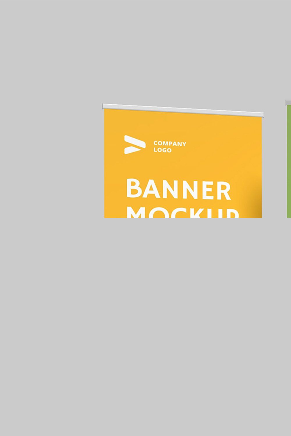 Rollup Banner Mockup pinterest preview image.